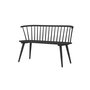 Voir la diapositive 5 : Paris Prix Banc Design en Bois  Bobby  120cm Noir