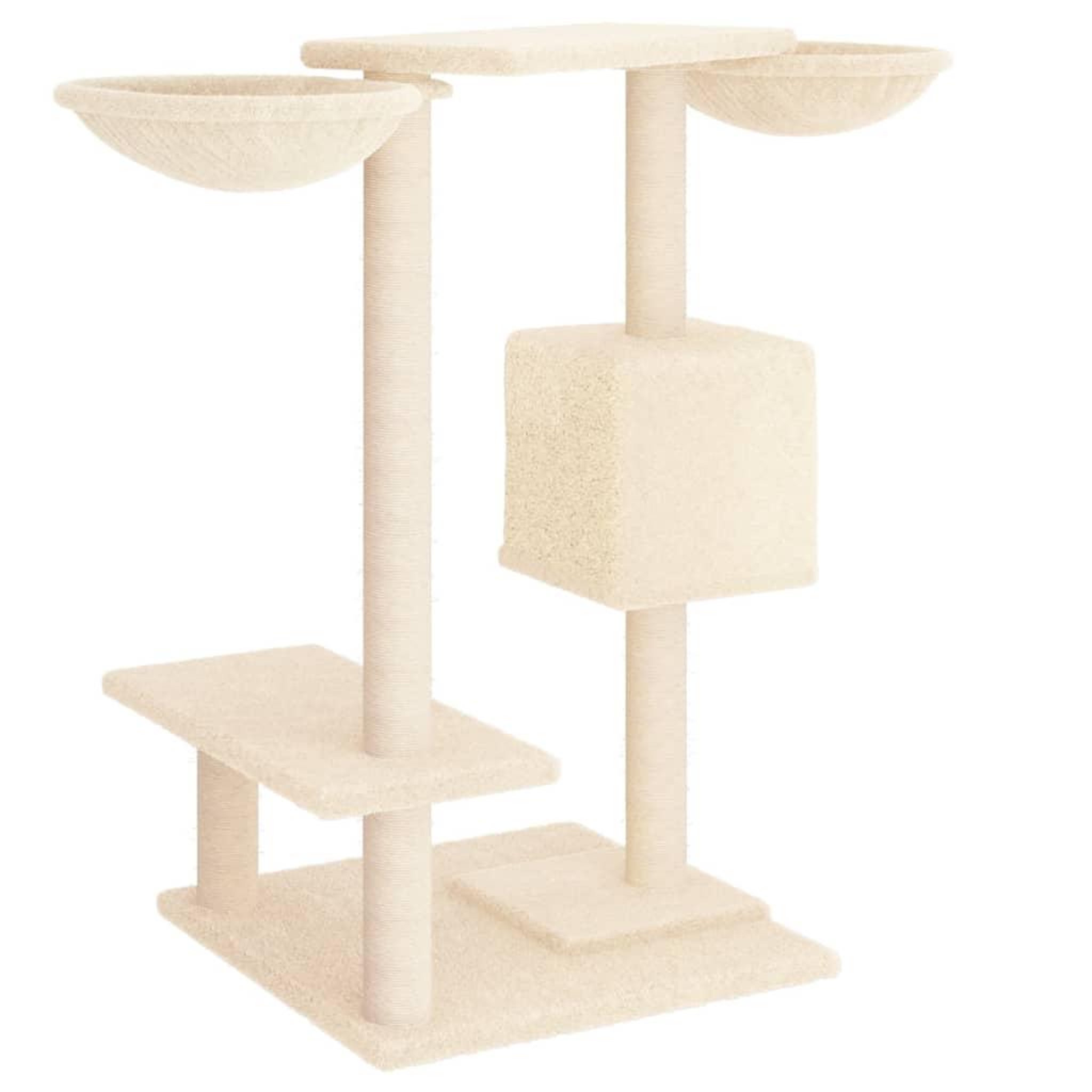 Voir la diapositive 5 : VIDAXL Arbre a chat avec griffoirs creme 82 cm