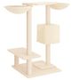 Voir la diapositive 5 : VIDAXL Arbre a chat avec griffoirs creme 82 cm
