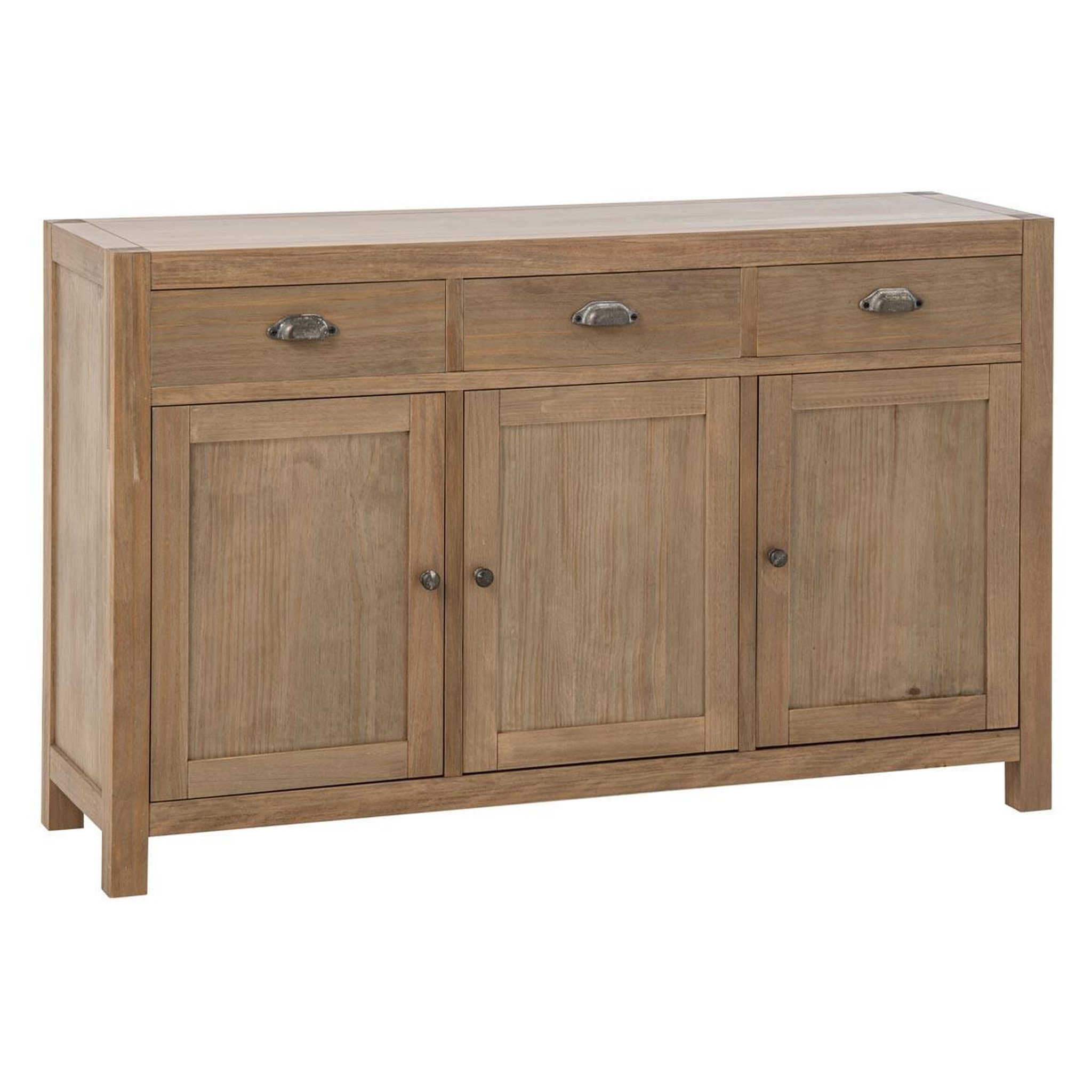 J-LINE Buffet 3 portes & 3 tiroirs  blois  140cm naturel