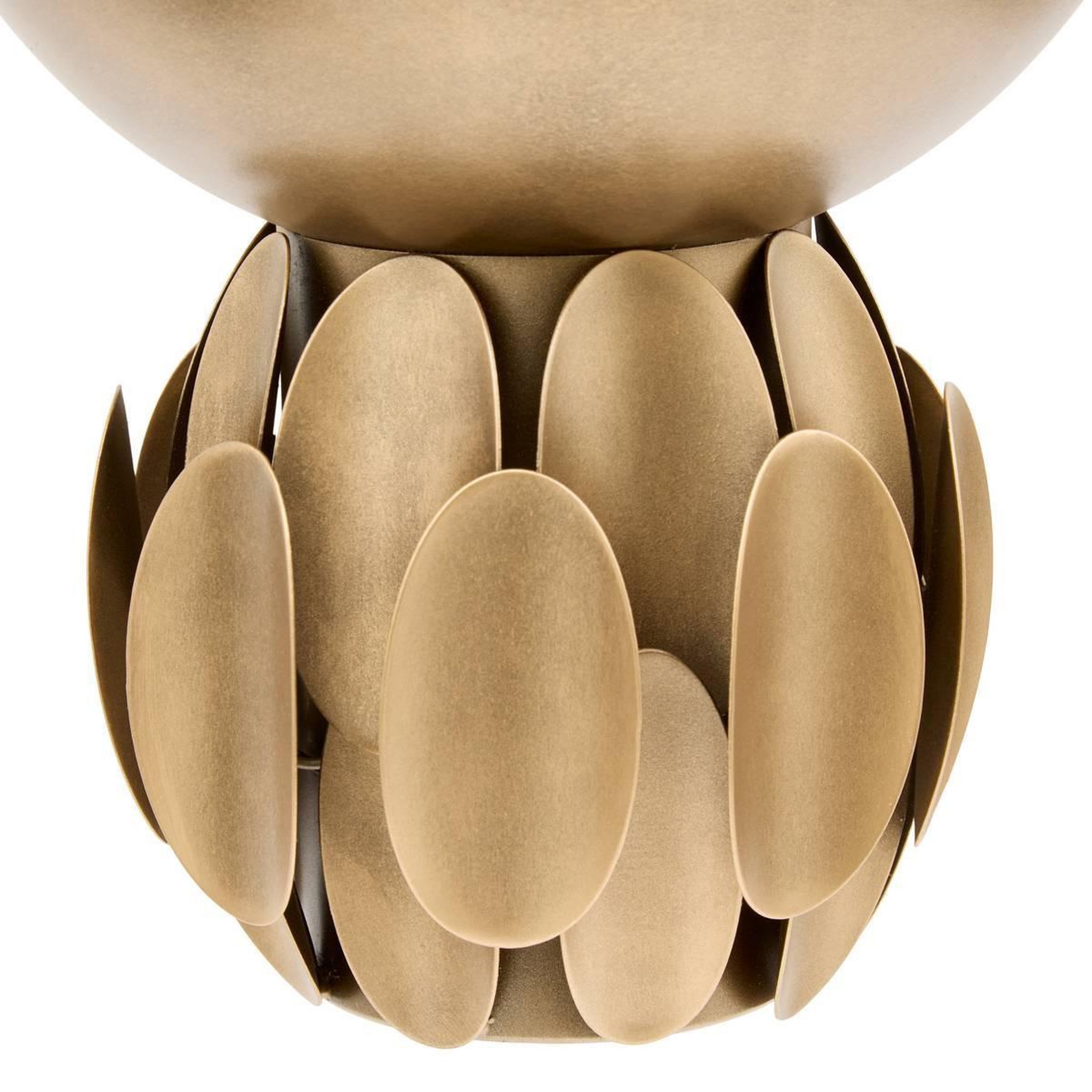 Voir la diapositive 2 : ATMOSPHERA Coupe décorative en métal  barrel  25cm doré
