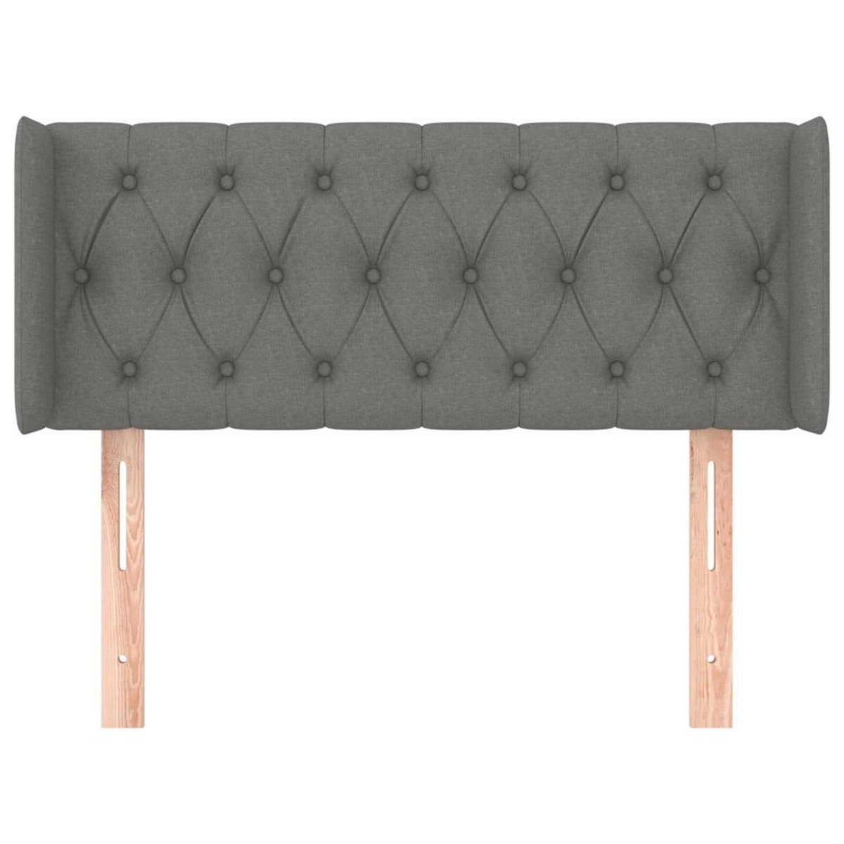 VIDAXL Tete de lit avec oreilles Gris fonce 103x16x78/88 cm Tissu