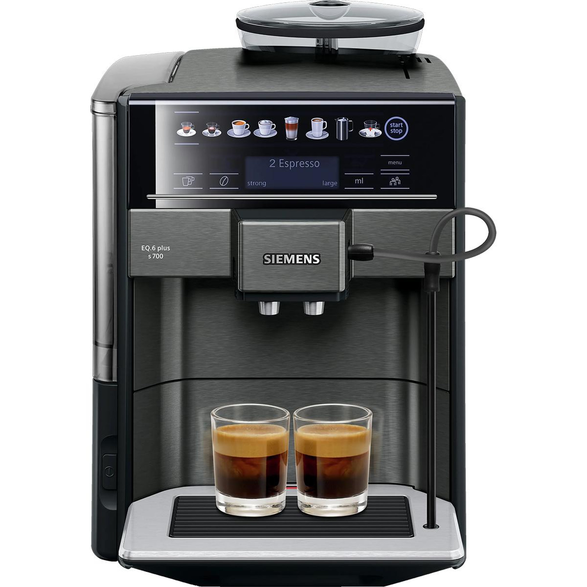 Siemens Robot café 19bars inox foncé - te657319rw