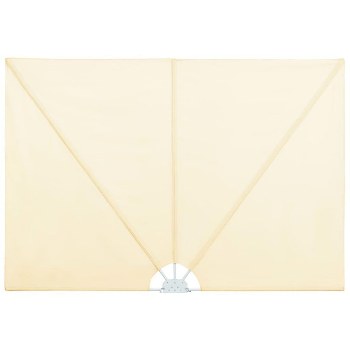 VIDAXL Auvent lateral pliable de terrasse Creme 400 x 200 cm