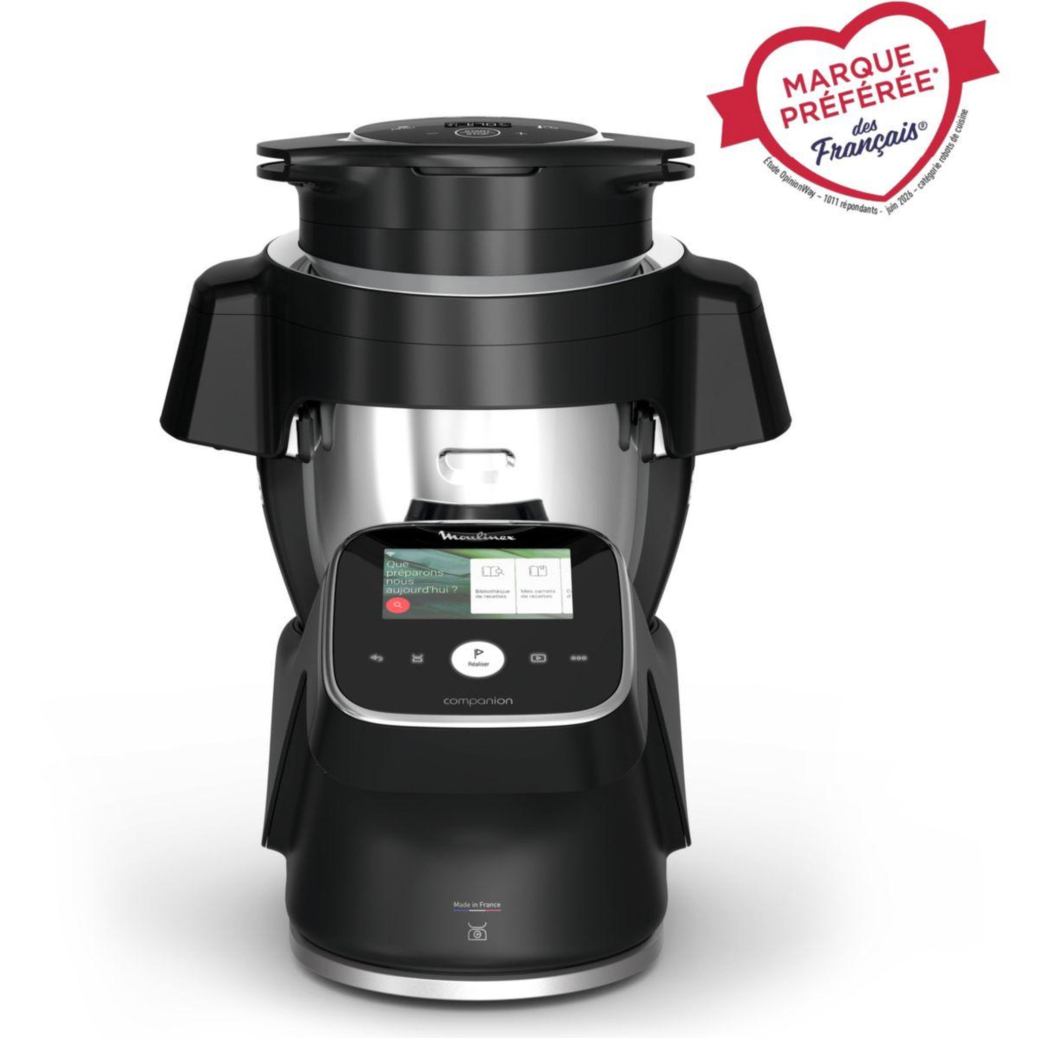 Voir la diapositive 2 : MOULINEX Robot multifonction i-companiontouchpro3l airfryer hf93l8f0