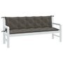 Voir la diapositive 1 : VIDAXL Coussins de banc de jardin lot de 2 gris fonce melange tissu