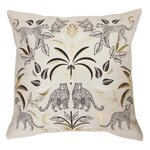 Paris Prix Housse de Coussin Imprimé  Malaga  40x40cm Naturel