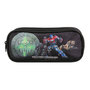 Voir la diapositive 1 : Bagtrotter BAGTROTTER Trousse scolaire 2 compartiments Transformers Noir
