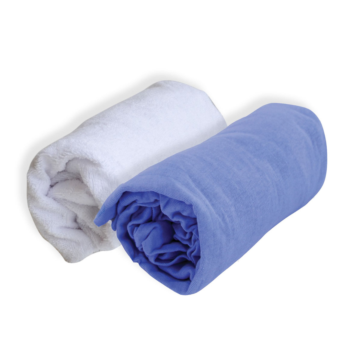 POYET MOTTE Lot de 1 Drap-housse jersey + 1 alèse polyuréthane 60x120 cm