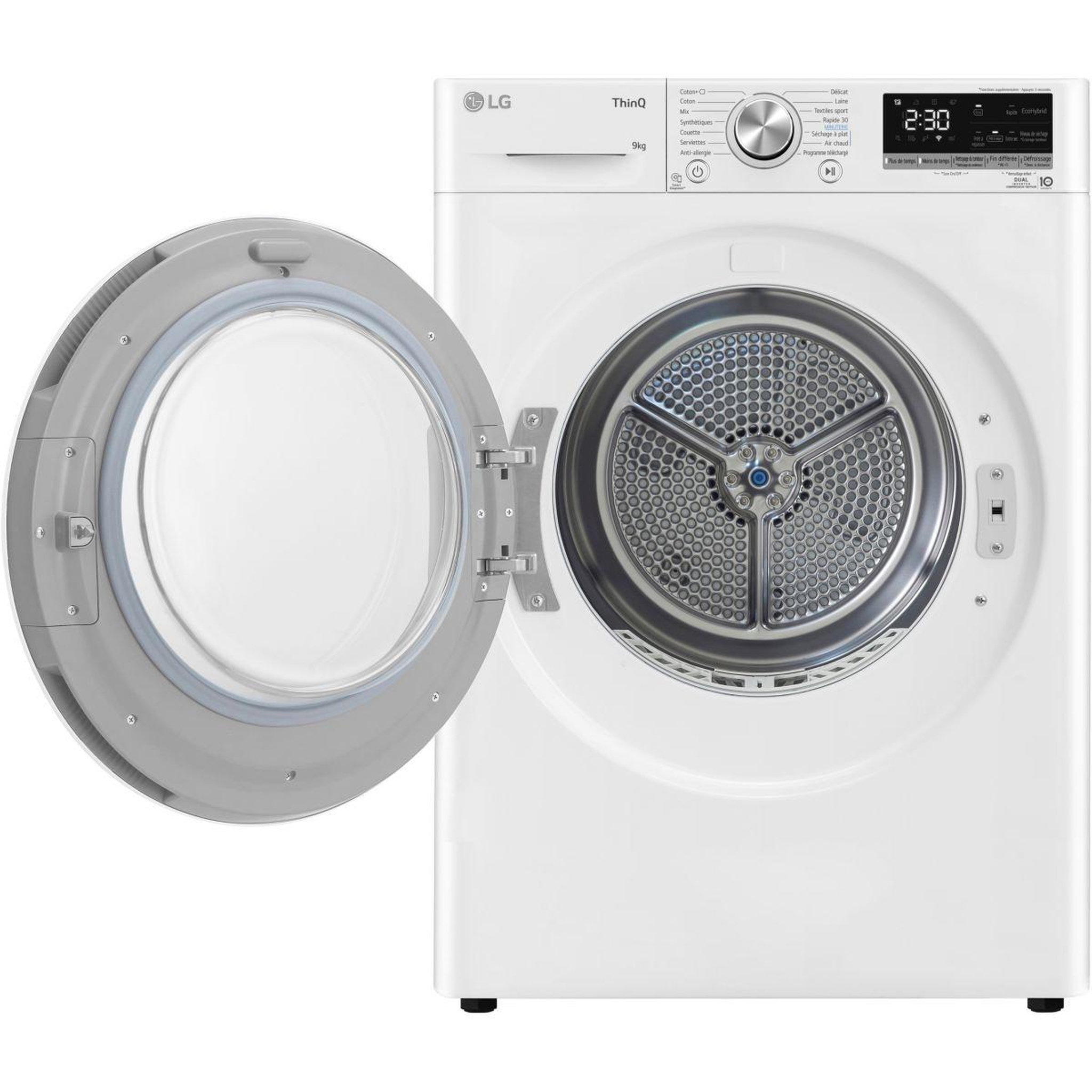 Voir la diapositive 5 : LG Sèche linge pompe à chaleur rh9v51wh