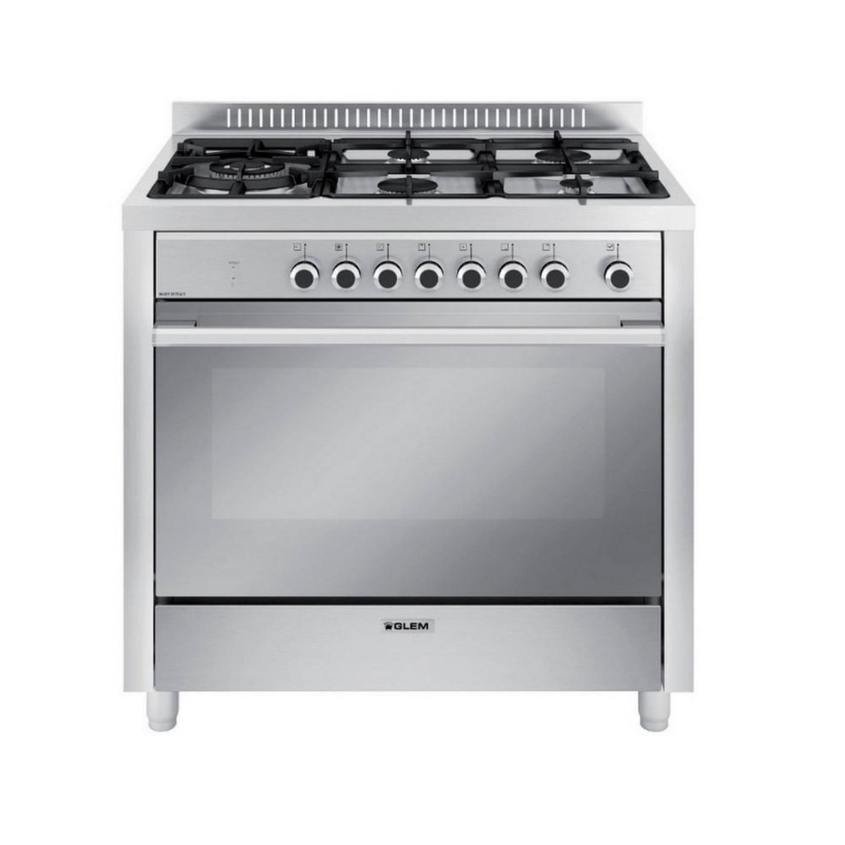 Glem Piano de cuisson mixte 104l 5 feux inox - GX960CVIX