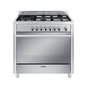 Voir la diapositive 1 : Glem Piano de cuisson mixte 104l 5 feux inox - GX960CVIX