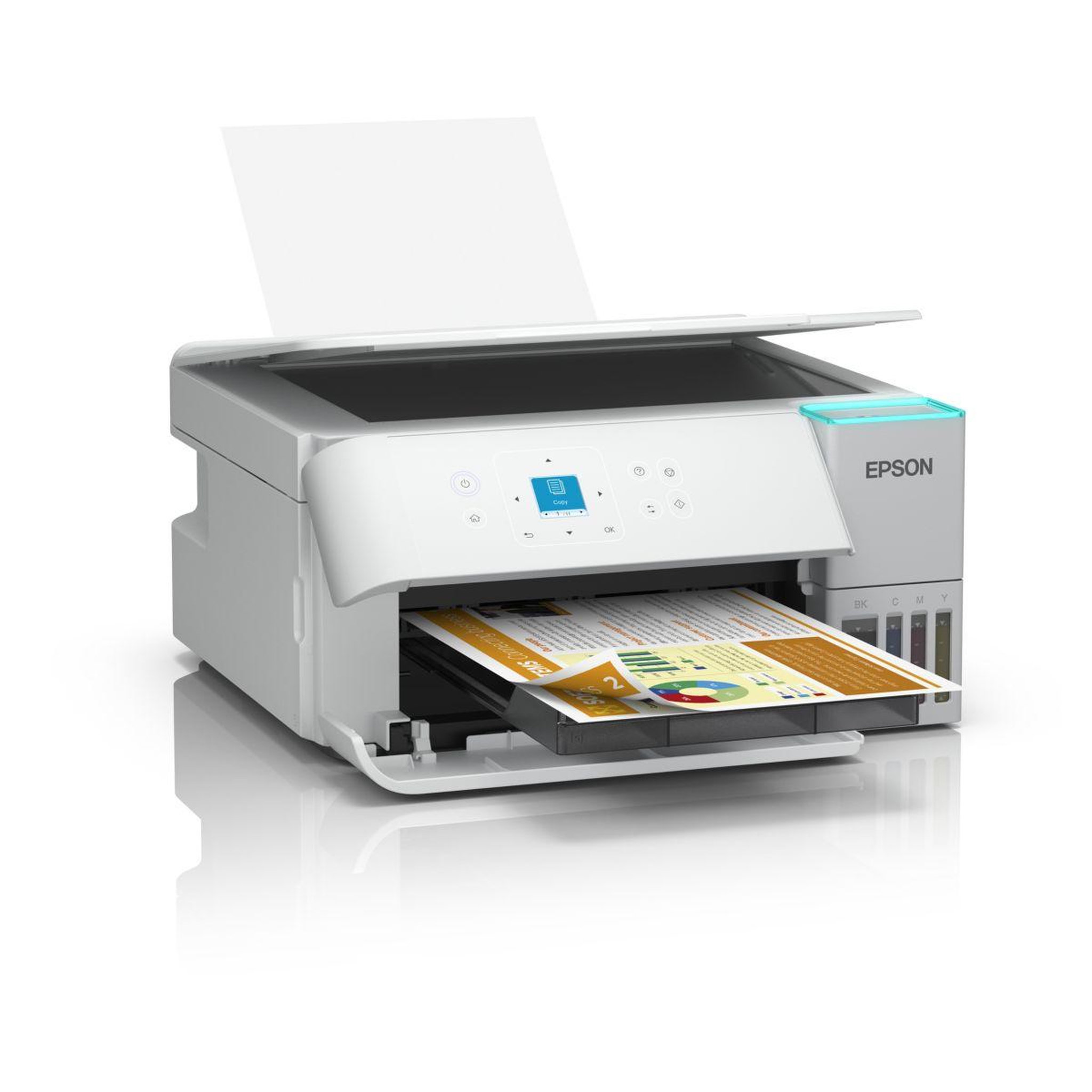 Voir la diapositive 3 : Epson Imprimante jet d'encre ecotank et-2956 - white