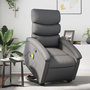 Voir la diapositive 1 : VIDAXL Fauteuil inclinable de massage Gris Similicuir