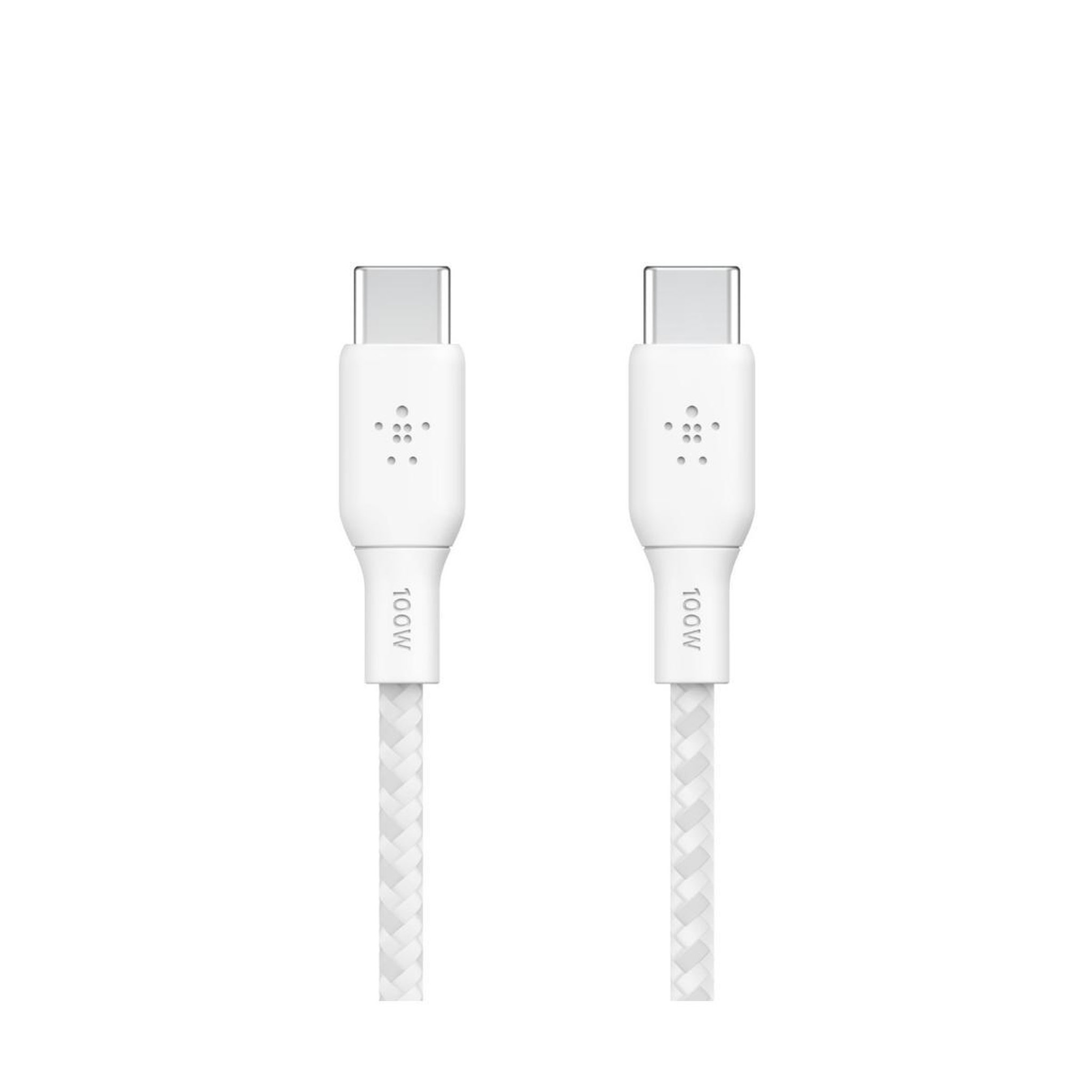 Voir la diapositive 2 : Belkin Câble USB-C Belkin BOOST CHARGE 2m 100W Blanc