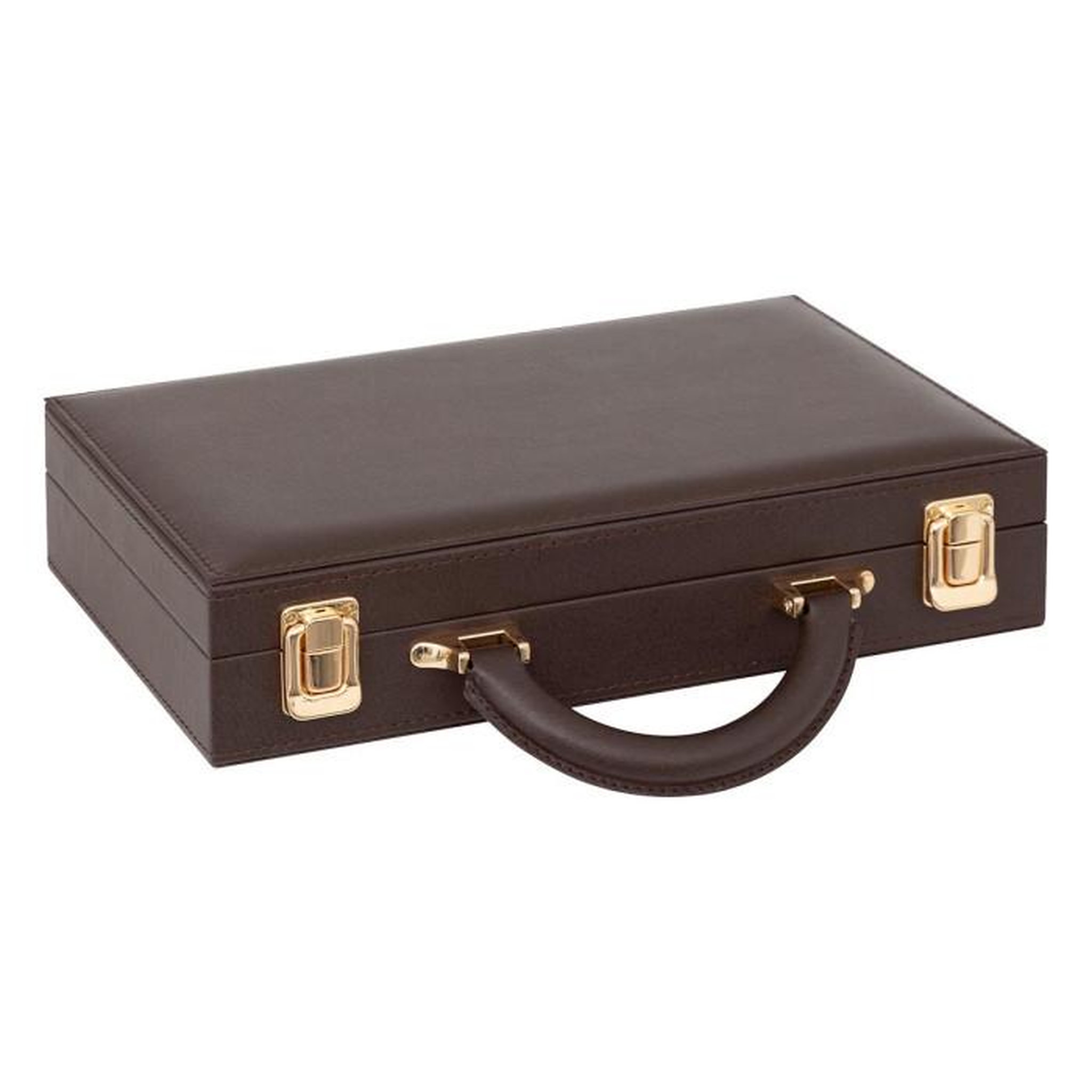 Voir la diapositive 2 : ATMOSPHERA Mallette de Poker  Jule  30cm Marron
