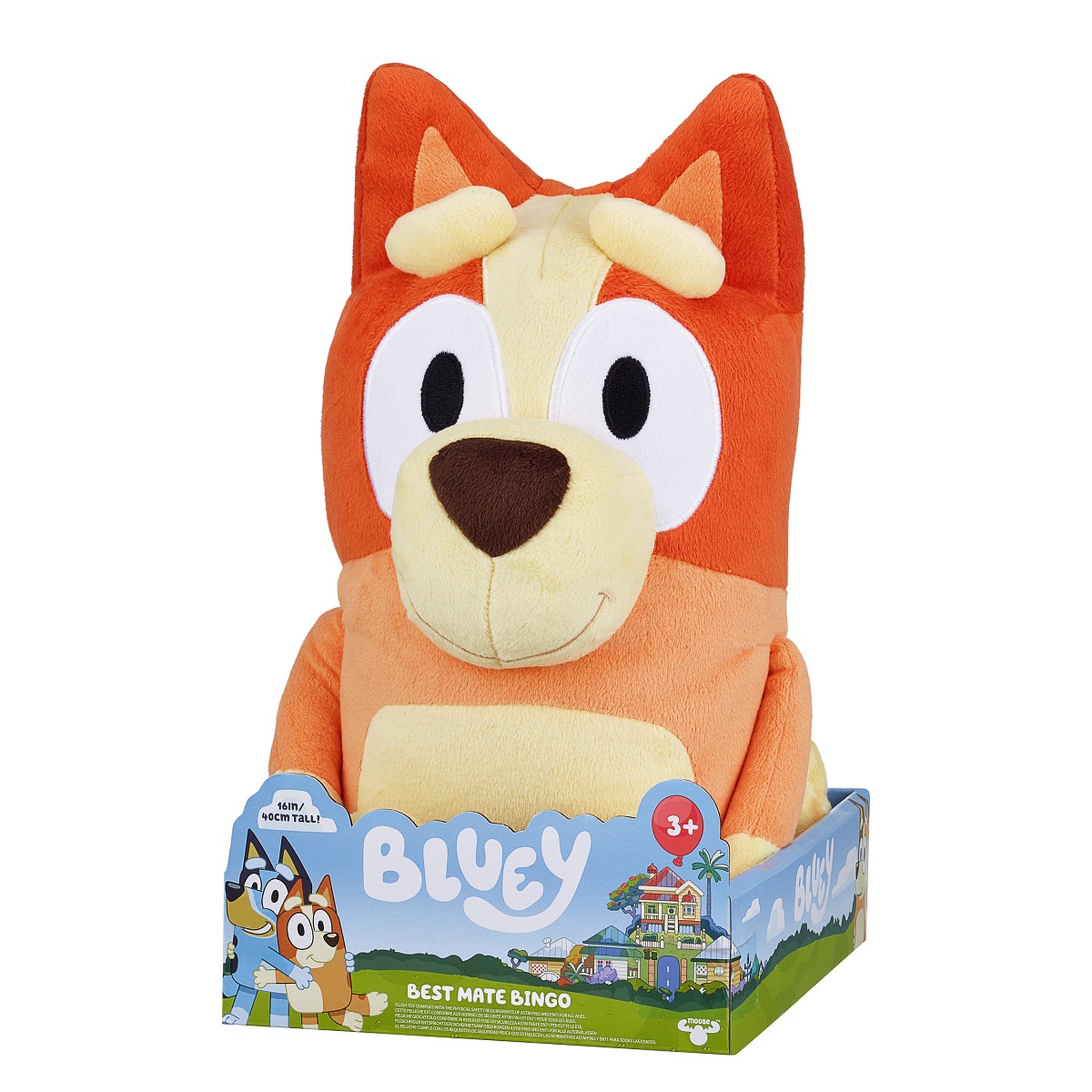 Voir la diapositive 4 : MOOSE TOYS Grande Peluche Bingo 40 cm - Bluey