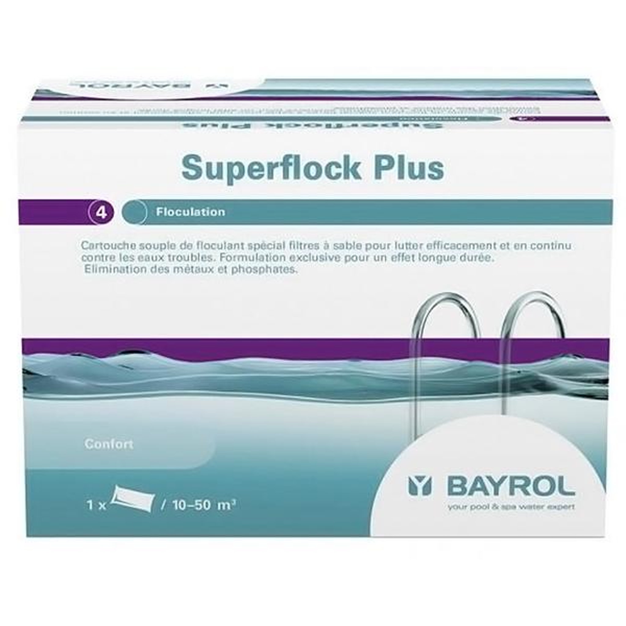 Bayrol Cartouche de floculant pour filtre à sable 1kg - SUPERFLOCK PLUS