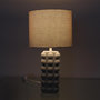 Voir la diapositive 4 : Paris Prix Lampe à Poser en Céramique  Luna  40cm Taupe