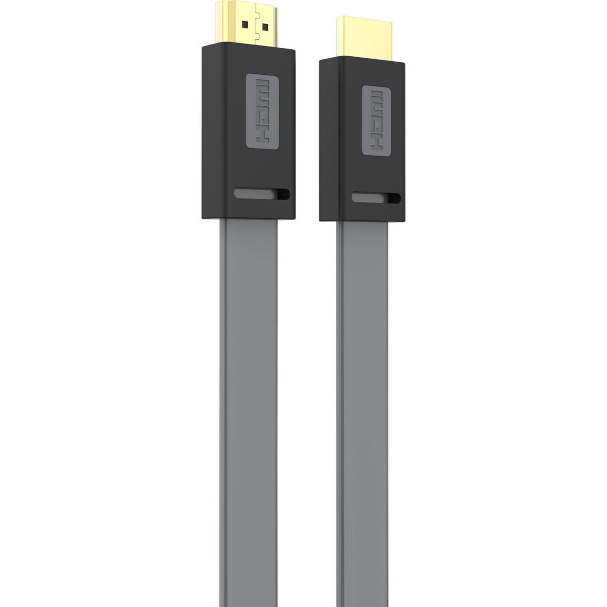 Voir la diapositive 2 : ESSENTIEL B Câble hdmi 2.0/18gbps plat 2m anthracite