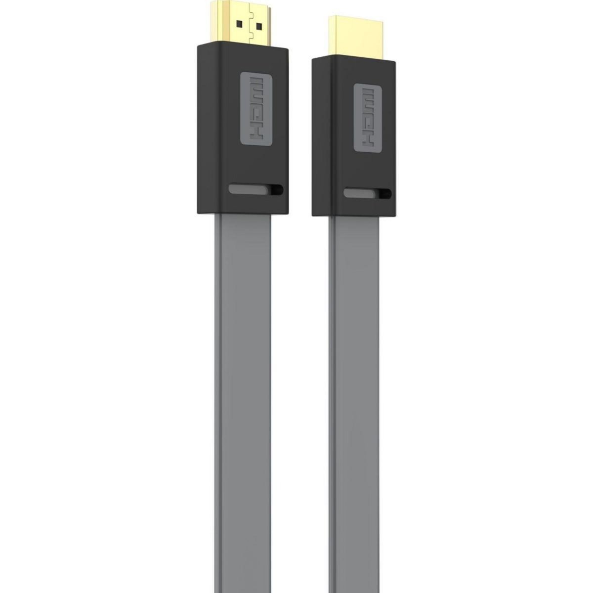 ESSENTIEL B Câble HDMI 2.0/18Gbps plat 2M anthracite