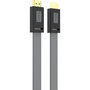 Voir la diapositive 2 : ESSENTIEL B Câble HDMI 2.0/18Gbps plat 2M anthracite