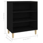 Voir la diapositive 6 : VIDAXL Buffet noir 57x35x70 cm bois d'ingenierie