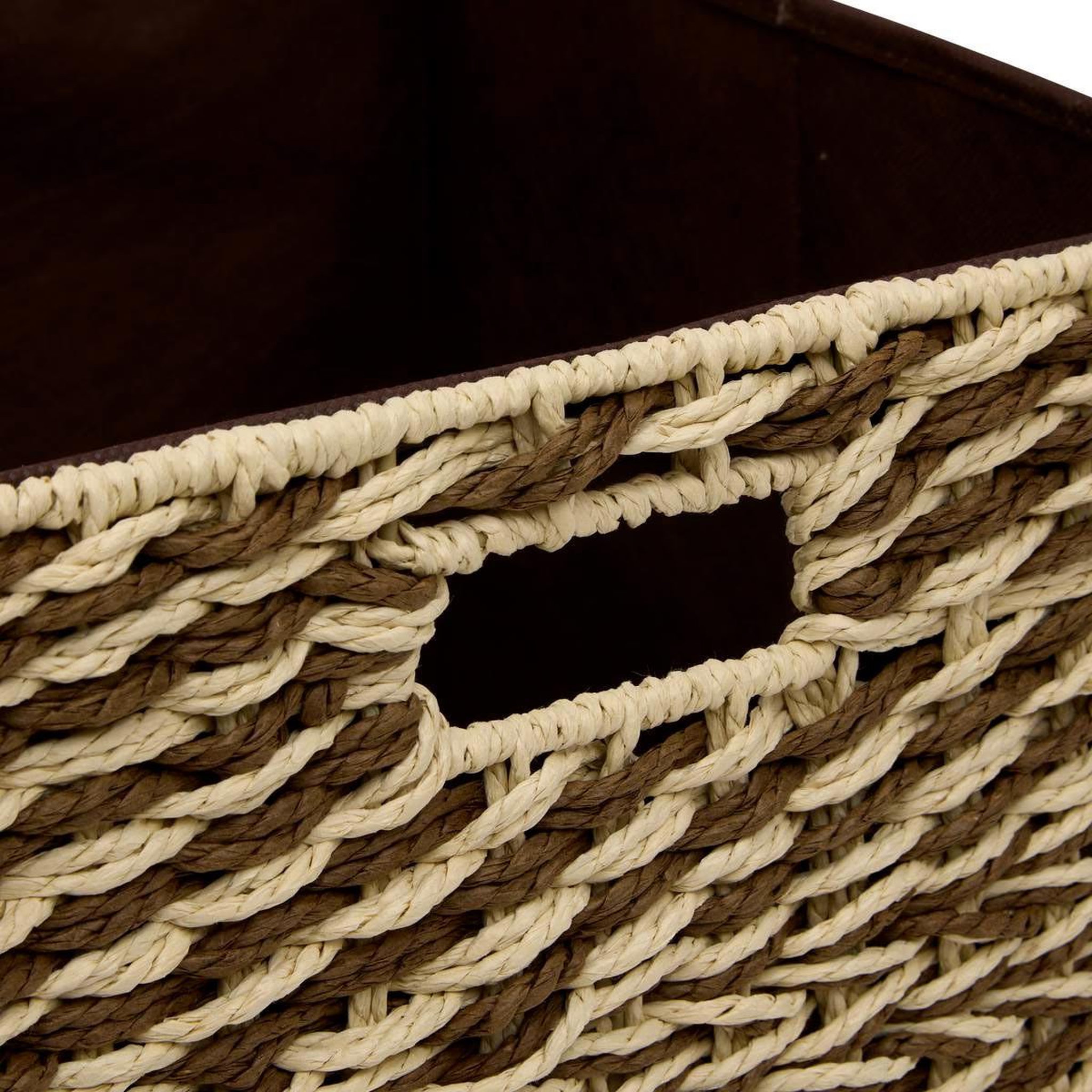 Voir la diapositive 2 : FIVE Boîte de rangement noela  mix n'modul  31x31cm marron