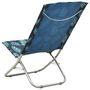 Voir la diapositive 5 : VIDAXL Chaises de plage pliables lot de 2 Motif de feuilles Tissu