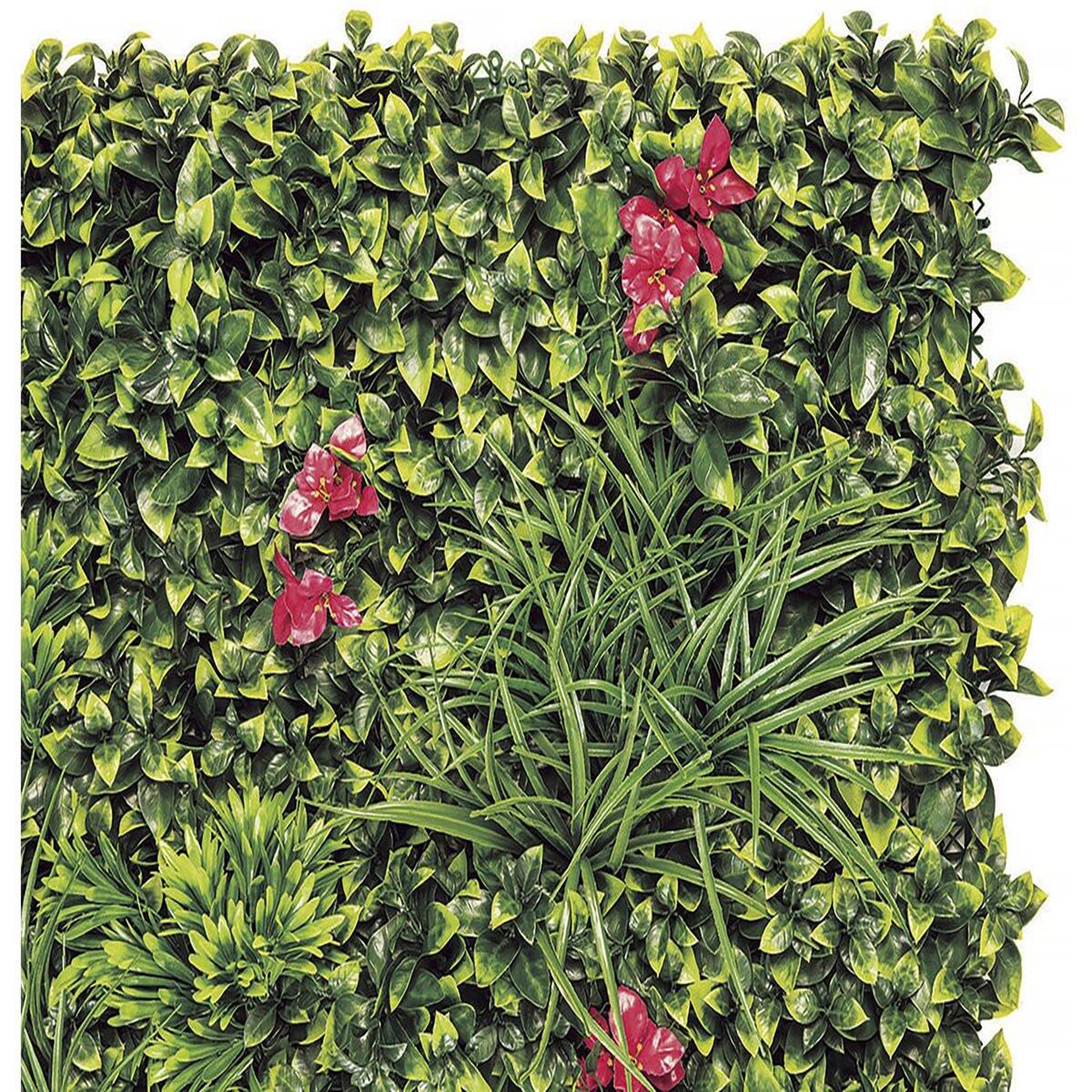 Voir la diapositive 4 : Nortene Panneau décoratif de feuillage bougainvillier synthétique VILLA - 1x1m - Vert