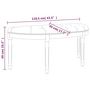 Voir la diapositive 6 : VIDAXL Banc Gris fonce 110,5x45x49 cm Velours