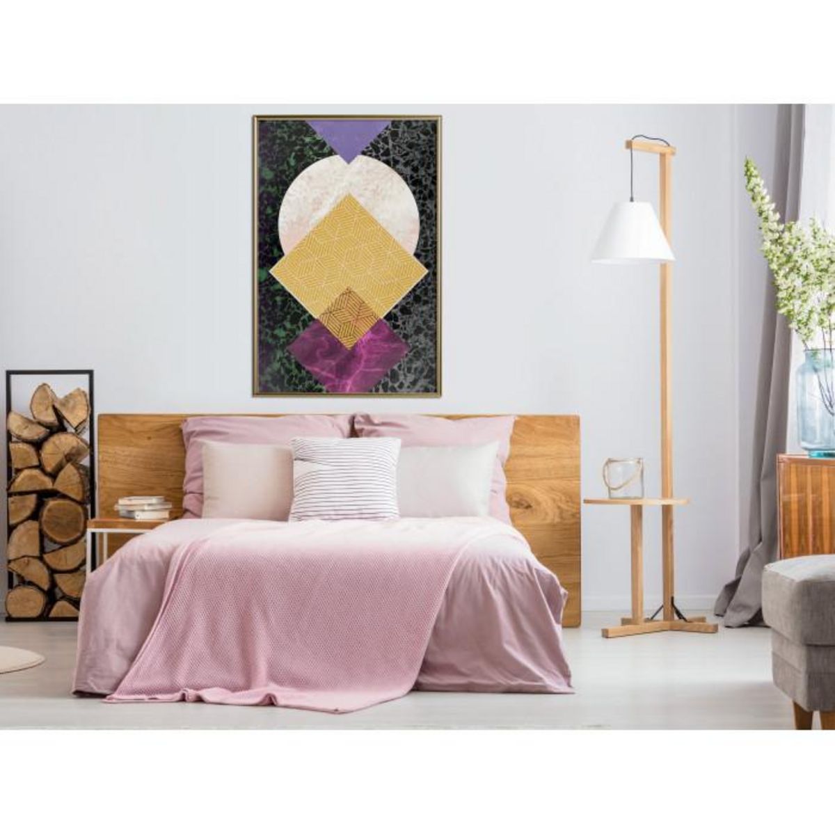 Paris Prix Affiche Murale Encadrée  Squares and Circle