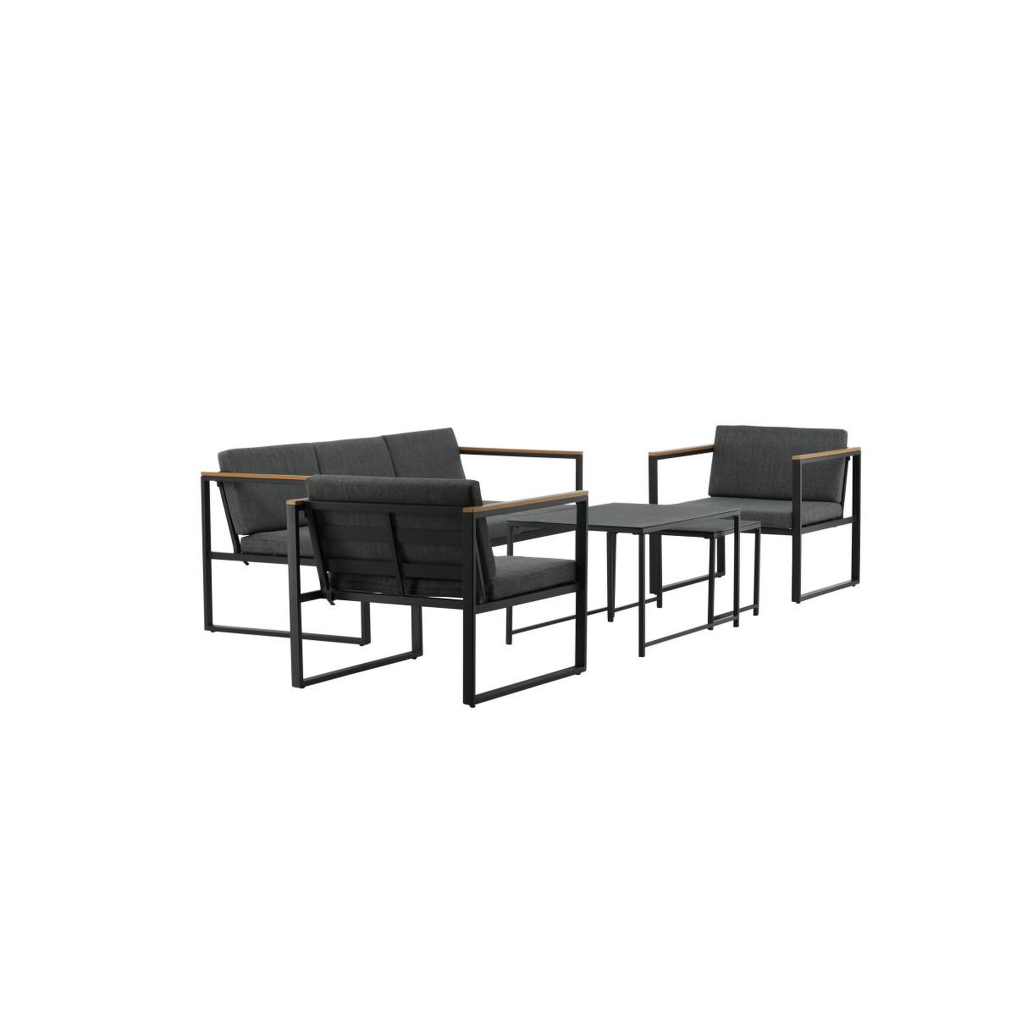 Voir la diapositive 2 : Paris Prix Salon de jardin 5 places  dakar  188cm gris