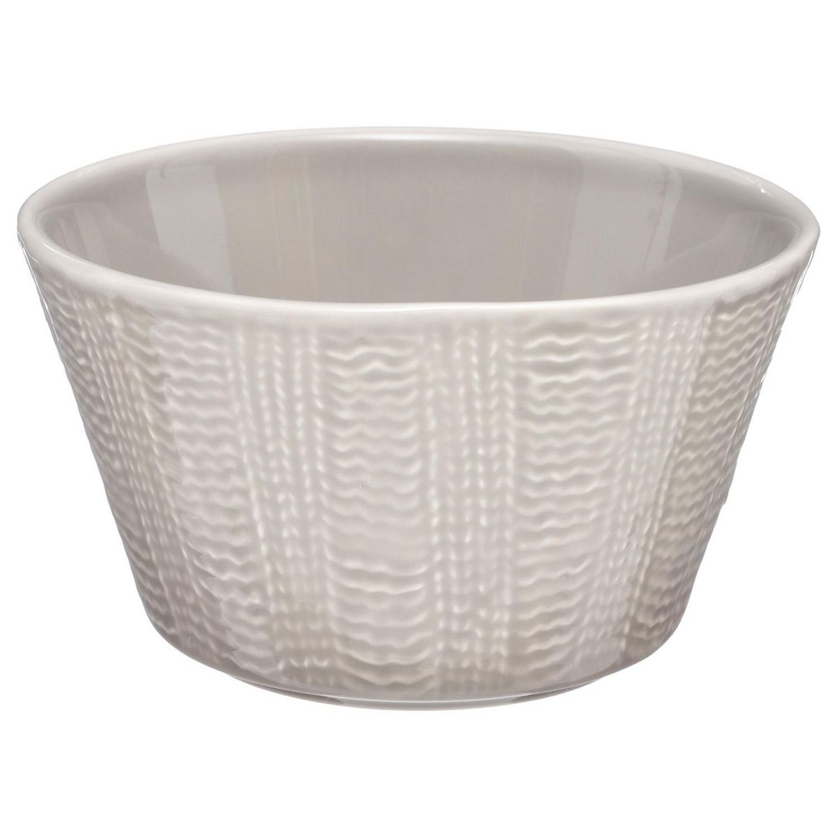 ATMOSPHERA Coupelle torsadée - Diam. 14,5 cm - Gris