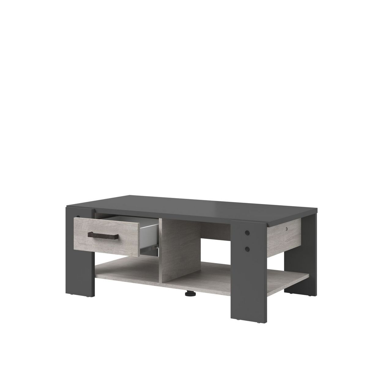 Table basse 1 tiroir 1 niche L101 x H40 x P54cm TRAVEL