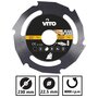 VITO Pro-Power Disque 230mm Multi matériaux Bois et PVC Alésage 22.5mm Multi matériaux