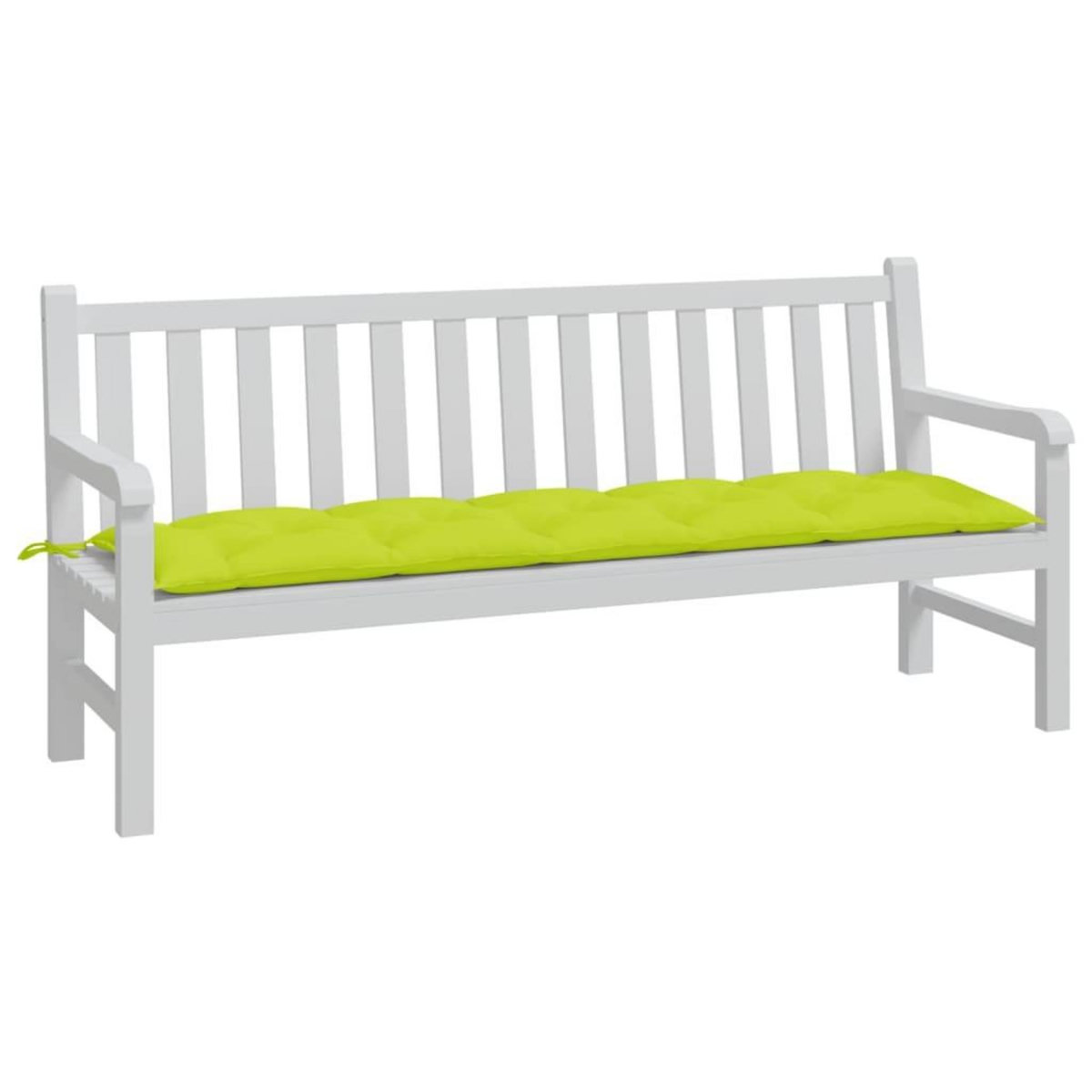 VIDAXL Coussin de banc de jardin vert brillant 180x50x7cm tissu oxford