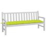 Voir la diapositive 3 : VIDAXL Coussin de banc de jardin vert brillant 180x50x7cm tissu oxford