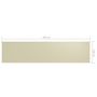 Voir la diapositive 6 : VIDAXL Ecran de balcon Creme 120x500 cm Tissu Oxford