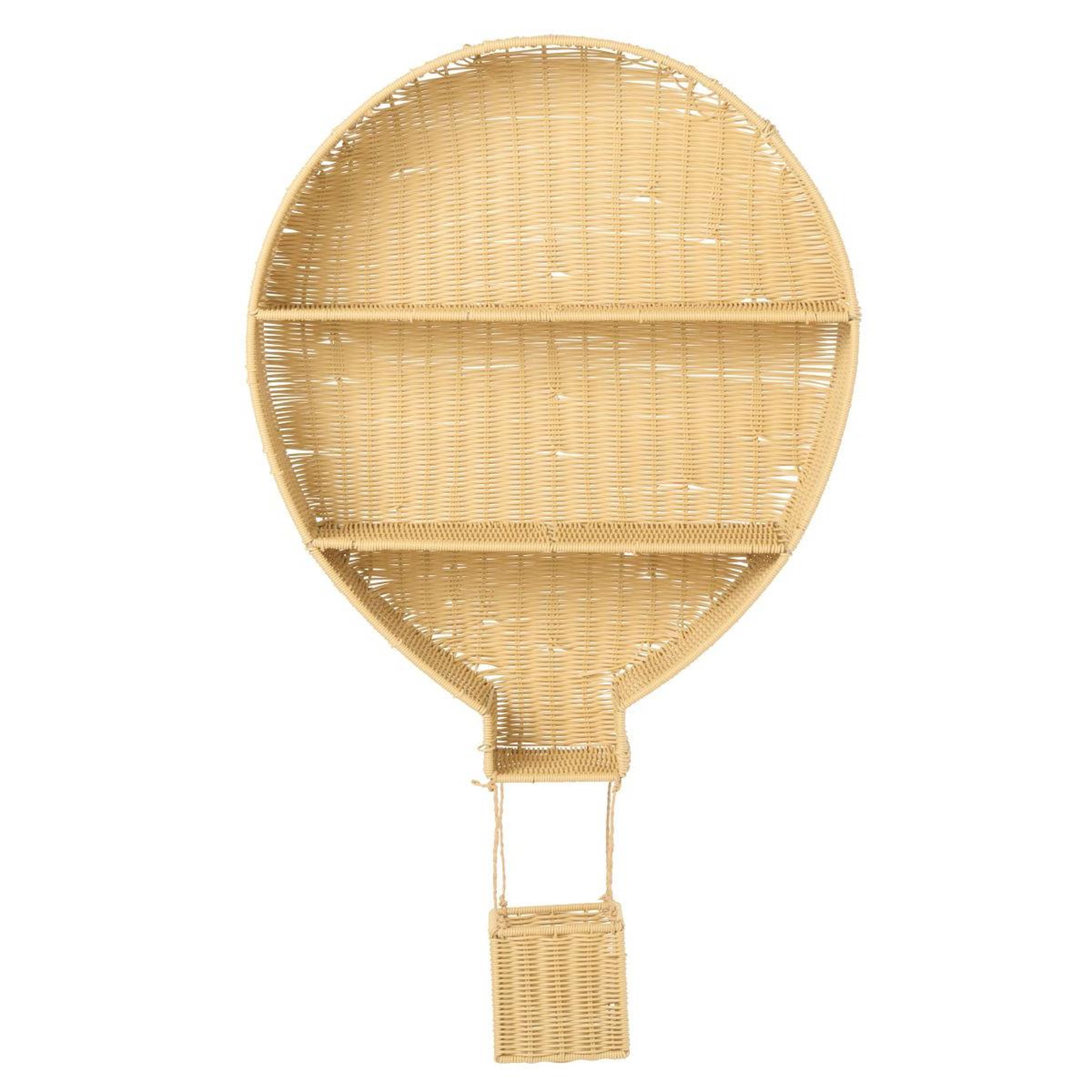 Voir la diapositive 2 : J-LINE Étagère murale montgolfière  porfirio  100cm naturel