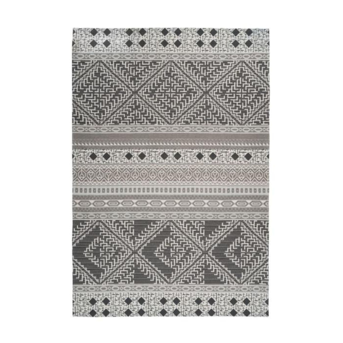 Paris Prix Tapis d'Extérieur Ethnique  Yoga  Taupe & Crème