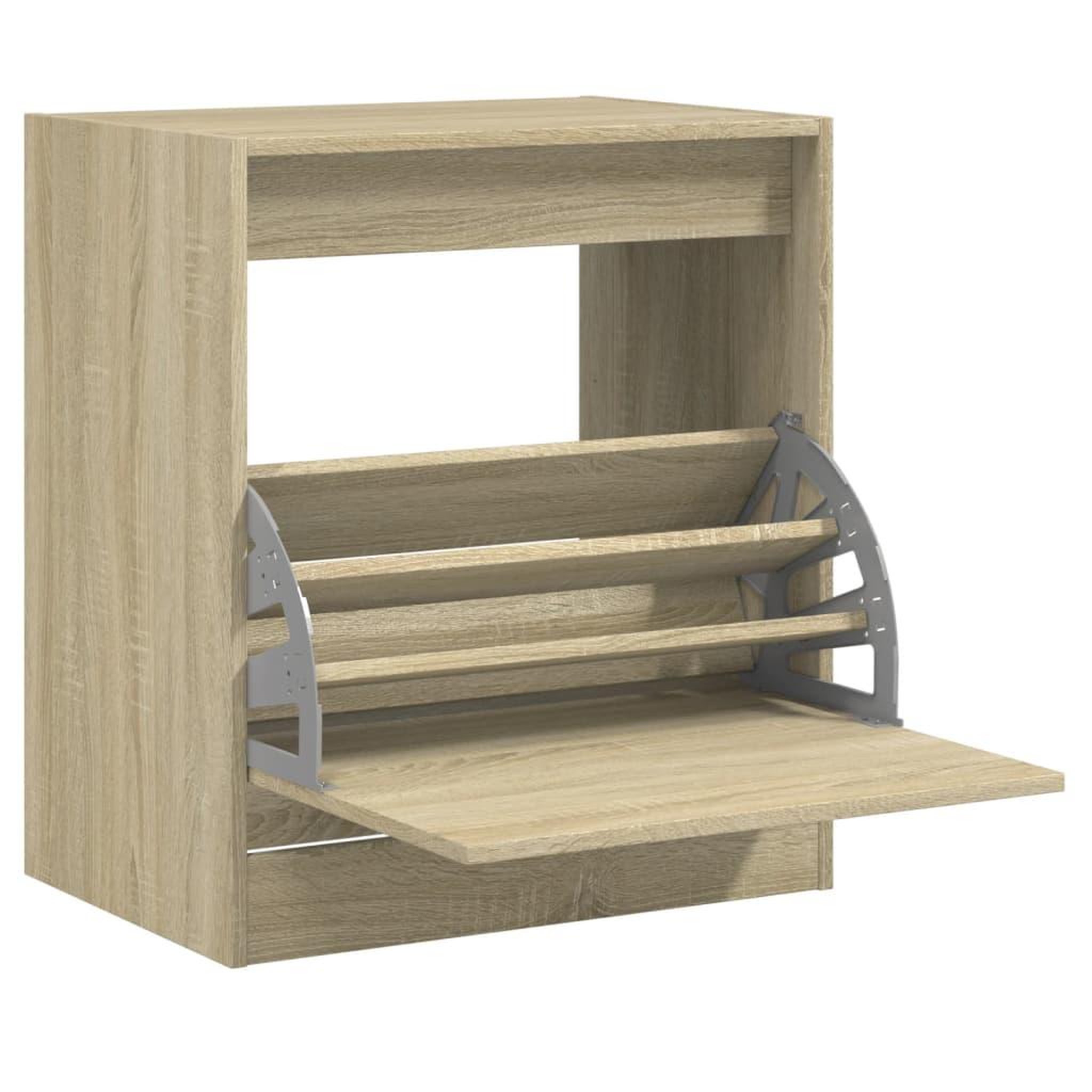 Voir la diapositive 2 : VIDAXL Armoire a chaussures chene sonoma 60x42x69 cm bois d'ingenierie