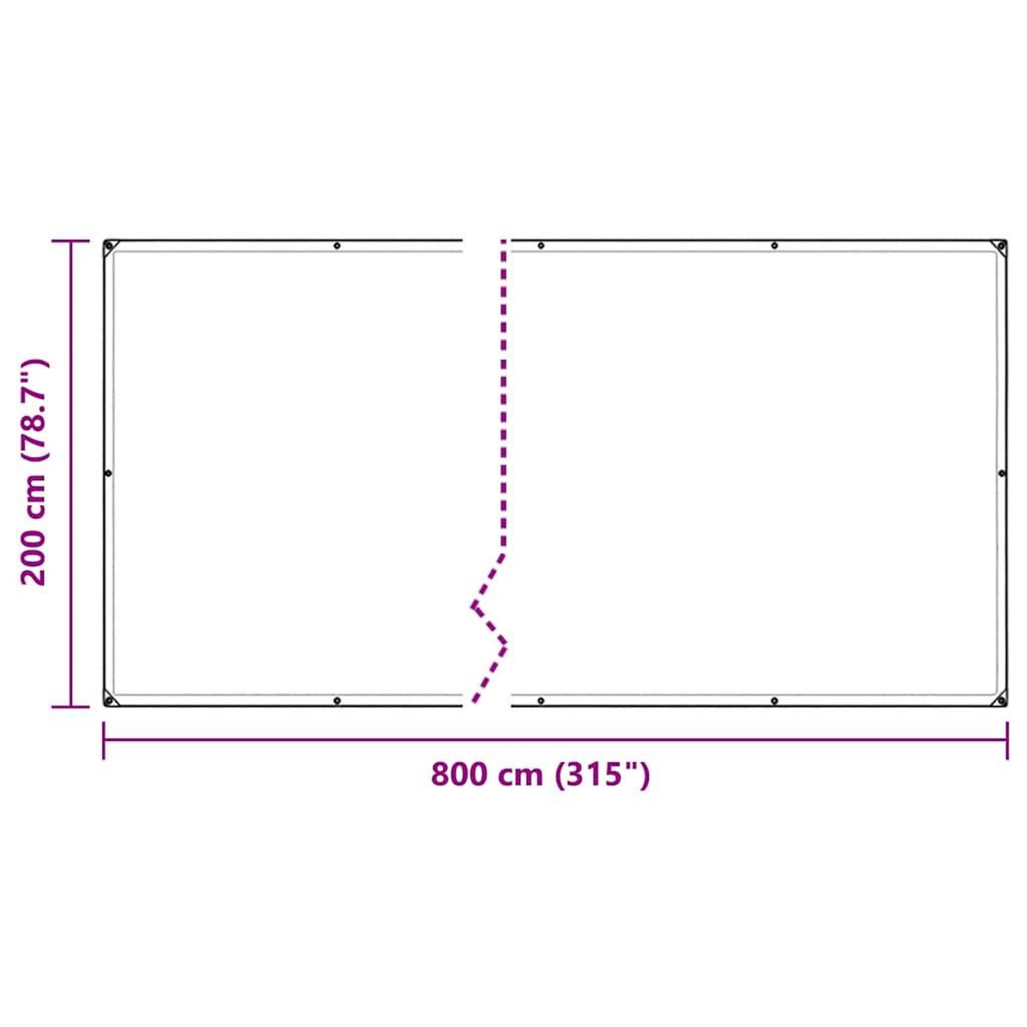Voir la diapositive 6 : VIDAXL Bache transparente avec œillets 2x8 m PVC