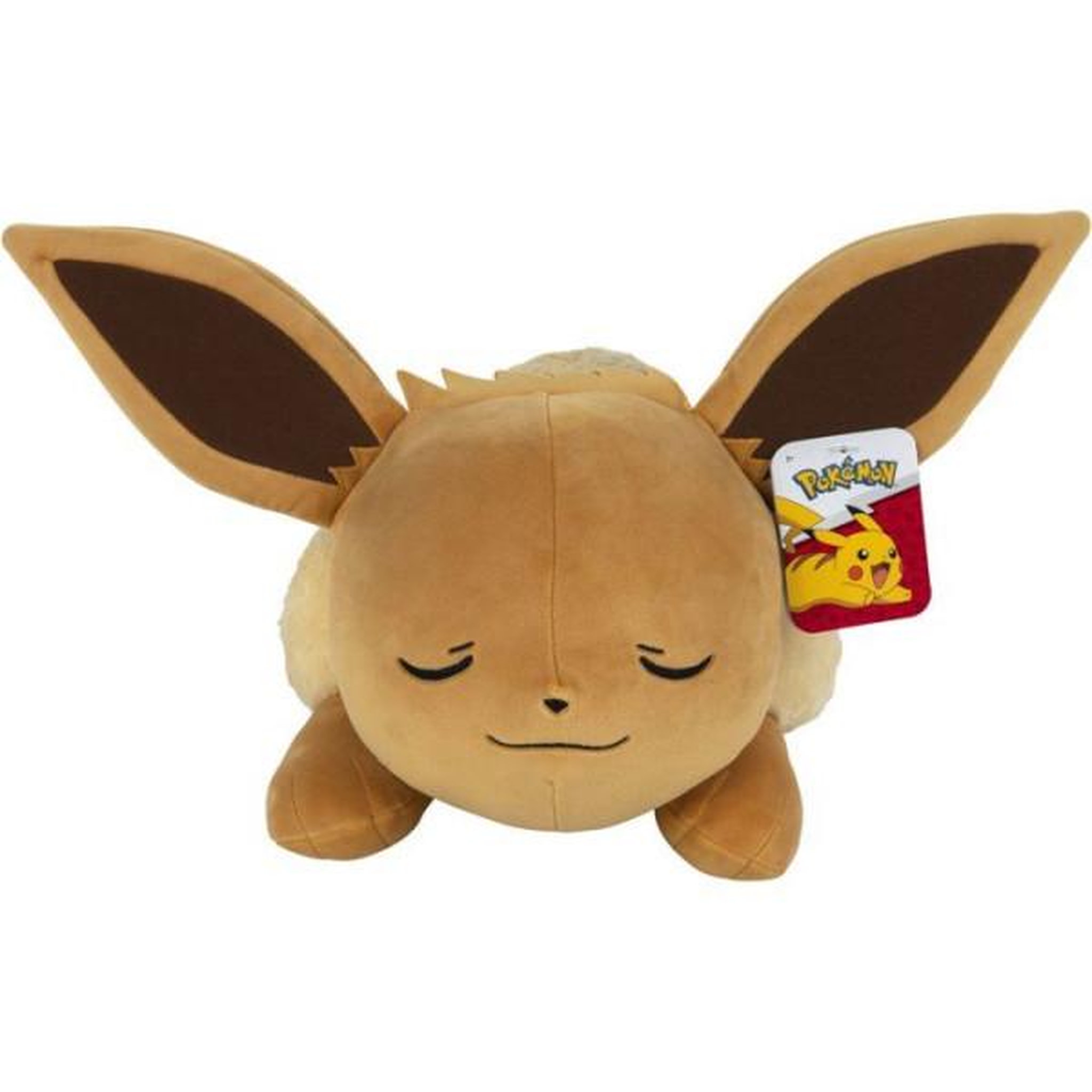 Voir la diapositive 3 : Pokemon Peluche dormante Pokémon Évoli - POKEMON - 45 cm - position endormie - ultra douce