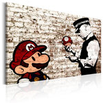Paris Prix Tableau Imprimé  Banksy - Torn Wall. Coloris disponibles : Multicolore