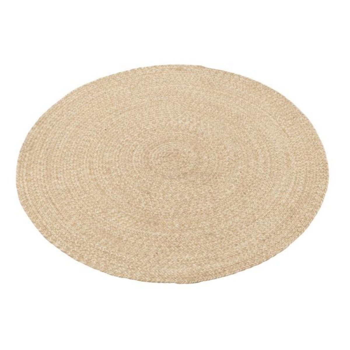 Paris Prix Tapis Rond Bohème  Miami  150cm Naturel & Blanc