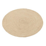 Paris Prix Tapis Rond Bohème  Miami  150cm Naturel & Blanc