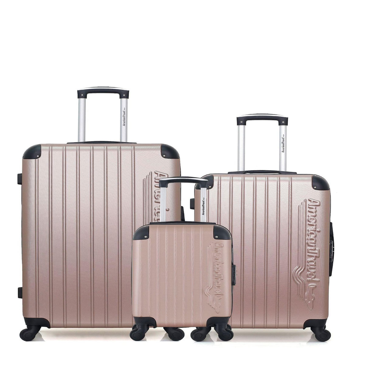 AMERICAN TRAVEL AMERICAN TRAVEL - LOT DE 3 - Valises grand format, weekend et cabine XXS BUDAPEST