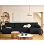 Voir la diapositive 1 : LISA DESIGN Apolline - canapé panoramique en u 7 places convertible avec coffres en tissu moucheté