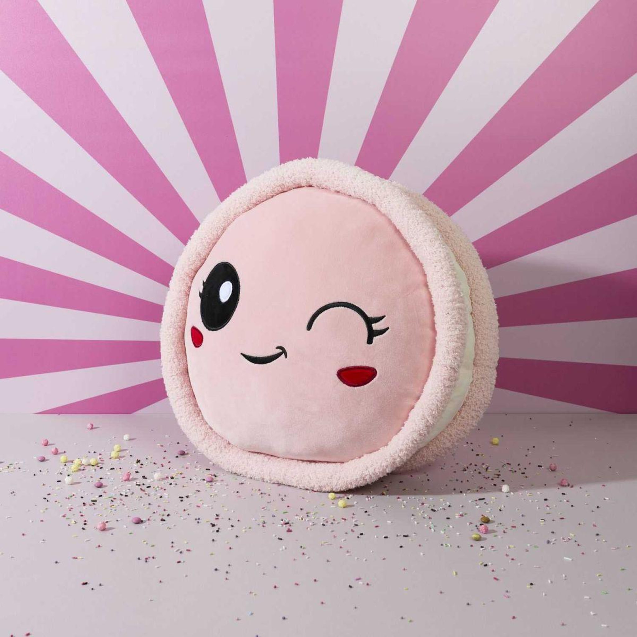 Voir la diapositive 2 : The concept Factory Peluche enfant macaron  kawaii  36cm rose